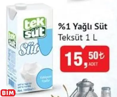TEKSÜT %1 YAĞLI SÜT TEKSÜT %1 YAĞLI SÜT